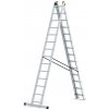 Multifunkčný hliníkový rebrík 3x14 priečok PRO (max.150 kg)