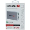 Rýchlonabíjačka Swissten Smart IC 50 W s podporou QuickCharge 3.0 a 5 USB konektormi, biela 22013306