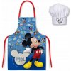Euroswan Detská zástera s kuchárskou čiapkou Mickey