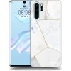 Picasee silikónový prehľadný obal pre Huawei P30 Pro - White tile
