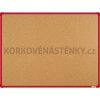 Korková nástenka 120x90 (AL rám červený)