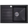 Jednokomorový drez DARFOR granit čierny