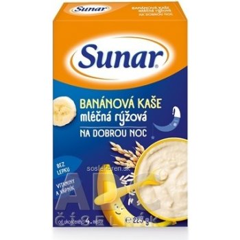 Sunar Mliečna BANÁNOVÁ ryžová NA DOBRÚ NOC 225 g