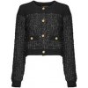 Karl Lagerfeld Vesty bez rukávov/Cardigany BOUCLE KNIT CARDIGAN Modrá