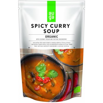Auga Pikantná curry polievka s kokosom a hubami shiitake bio 400 g