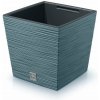 PROSPERPLAST Kvetináč FURU SQUARE LOW 30cm škandinávsky modrý