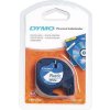 Dymo LetraTag 59422, S0721560, 12mm x 4m, čierna tlač/biely podklad, originálná páska
