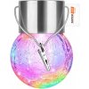 Solárna LED záhradná lampa Guľa Závesná Sklenená Girlanda RGB SuperLED