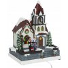 VIANOČNÁ FIGÚRKA KOSTOL DEKORÁCIA LED NA SVIATKY 30,5X23X18 CM