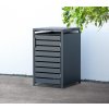 Westmann Kubus 1 kovový box na odpadkové koše 240L 68 x 80 x 116 cm, antracitová Westmann