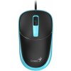 Myš drátová, Genius DX-123, černo-modrá, optická, 1200DPI