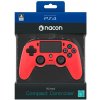 Nacon Wired Compact Controller - červená, PS4OFCPADRED