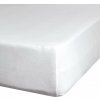 EUROFIRANY Plachta na posteľ s napínacou gumou Jersey 140x200+30cm biela typ 432675