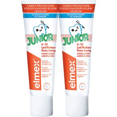 Elmex Dětská zubní pasta Junior Duopack 2x75 ml