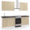VerDesign, FORESTA kuchynská linka 180, dub sonoma/biela LTD