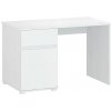 Tempo Kondela PC stôl 1D1S/120, biely lesk, LINDY