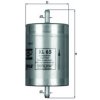 Palivový filter MAHLE KL 65