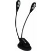 Veles-X Music Stand and Reading Clip on Double LED Lamp
