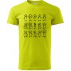 Algebra dance - Klasické pánske tričko vyššej gramáže - M ( Limetková )