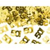 Metalické konfety číslo 50 – zlaté – 15 g 5900779131828