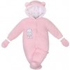 Zimná kombinézka New Baby Nice Bear ružová - 68 (4-6m)