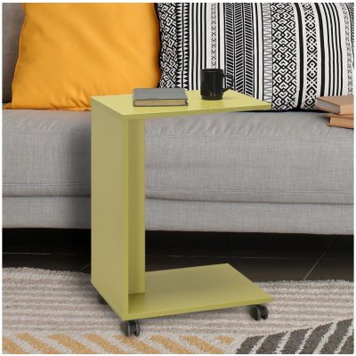 Adore Furniture | Odkladací stolík 65x35 cm zelená | AD0143