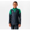 KIPSTA Detská futbalová mikina VIRALTO CLUB 1/2 zips zeleno-sivá 161-172 cm