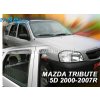 Deflektory - protiprievanové plexi Mazda Tribute 5D 2000 - 2007 (+ zadné)