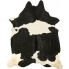 Dekoračná kožušina, čiernobiela, pravá hovädzia koža, FK11001311BWH
