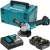 Makita Aku uhlová brúska 125mm Li-ion LXT 18V/5,0 Ah, Makpac DGA504RTJ