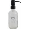 Eulenschnitt Sklenený dávkovač mydla Heart Transparent 250 ml
