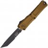 Microtech COMBAT TROODON GEN III T/E BLACK PART SERRATE TAN 1144-2TA