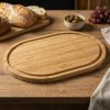 Oválna bambusová doska na krájanie CUTTING BOARDS 33 x 23 cm