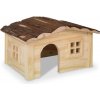 Nobby Drevený dom z jedľového dreva pre hlodavce vhodná pre odpočinok Dinky 28,5 x 19,5 x 16,5