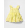 GAP Baby šaty s madeirou Žltá 6-12M