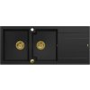 Quadron Evan drez graniteq 116x50 cm čierna HQE11650U7_PVDG1_P2O