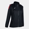 RAINJACKET TRIVOR dámska bunda do dažďa čierna červená L