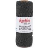 MACRAME CORD FINE 2,5mm Katia Farby MACRAME CORD FINE: 202 antracit