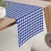 Biante Bavlnený behúň na stôl Sandra SA-057 Modro-biele kocky 35x160 cm