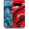 Picasee silikónový čierny obal pre Google Pixel 10 - Red black