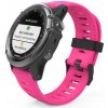 eses Silikónový remienok pre Garmin - Ružový dierkovaný, 26 mm