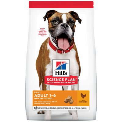 Hill’s Science Plan Canine Adult Light Medium Chicken 14 kg
