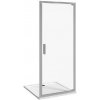 Jika Nion - Sprchové dvere pivotové jednokrídlové Ľ/P, 80 cm, Jika perla Glass, strieborná/sklo arctic H2542N10026661
