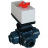 Poolservis Bazénový elektrický třícestný ventil (T-tvar) 50 mm – S4 Praher (230V)