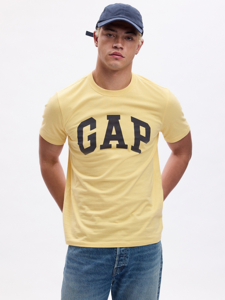 GAP tričko s logom žlté