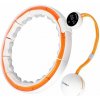 Masážna hula hoop HMS HHM21 so závažím, magnetmi a počítadlom biela/oranžová