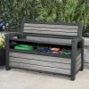 Záhradný box/lavička Keter Deco 227L Storm grey