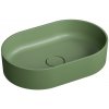 OMNIRES - OVO M+ umývadlo na dosku, 55 x 36 cm olive /OL/ OVOUNOL