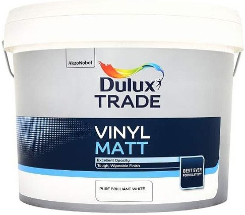 Dulux Trade Vinyl Matt PBW farba na steny prémiovej kvality biela 10 l od  68,9 € - Heureka.sk