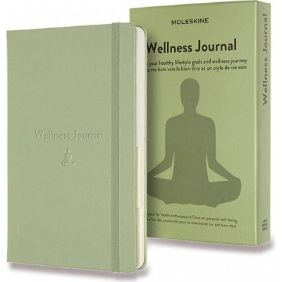 Moleskine Zápisník Passion Wellness Journal tvrdé dosky A5 zelený